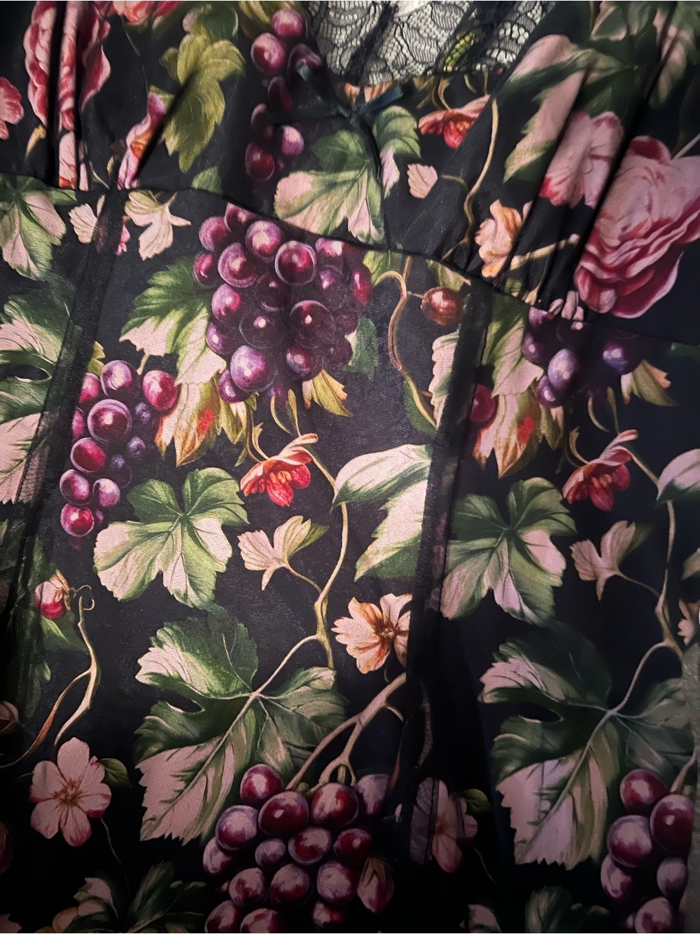 Maeve Floral Fruit Mesh Slip Dress | Anthropologie | Romantic Lace Midi Dress - Picture 11 of 11
